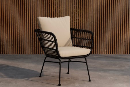 Isola loungestol svart Venture Design