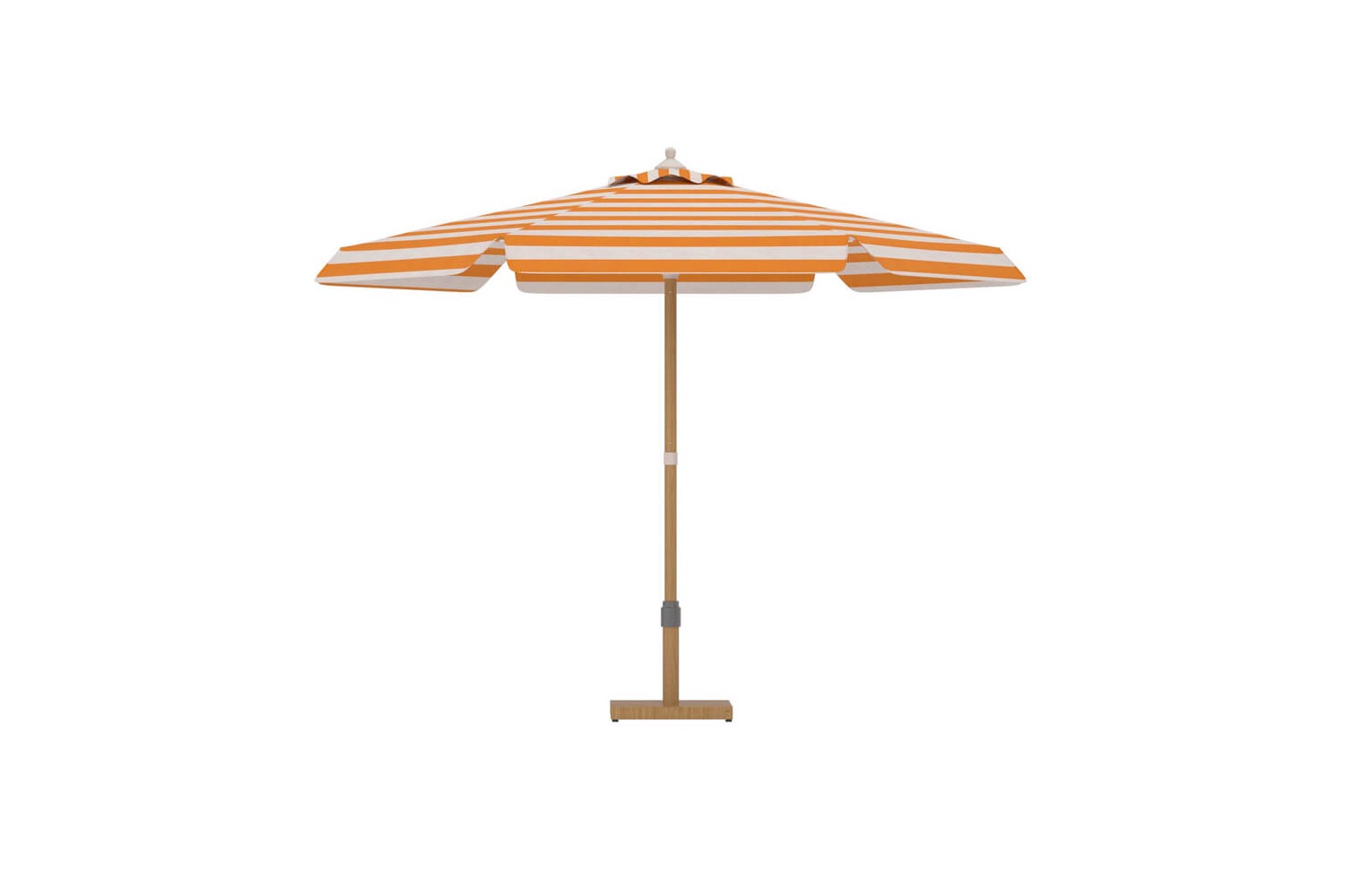 Cerox parasoll Ø270 cm vit/orange Venture Design