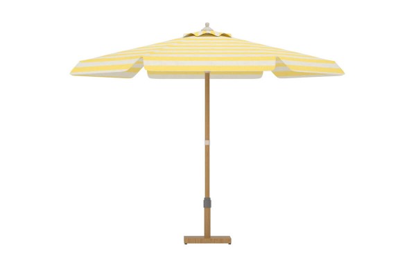 Cerox parasoll Ø270 cm vit/gul Venture Design