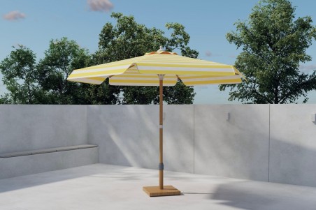 Cerox parasoll Ø270 cm vit/gul Venture Design