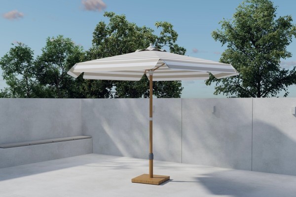 Cerox parasoll Ø270 cm vit/beige Venture Design