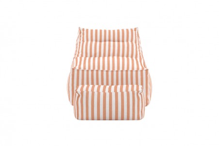 Redang loungebag med ottoman persika/vit randig Venture Design