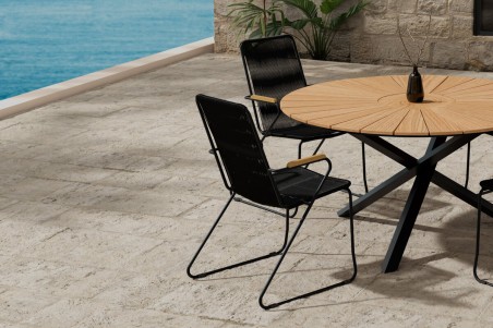 Mexico & Bois rund matgrupp svart Venture Design