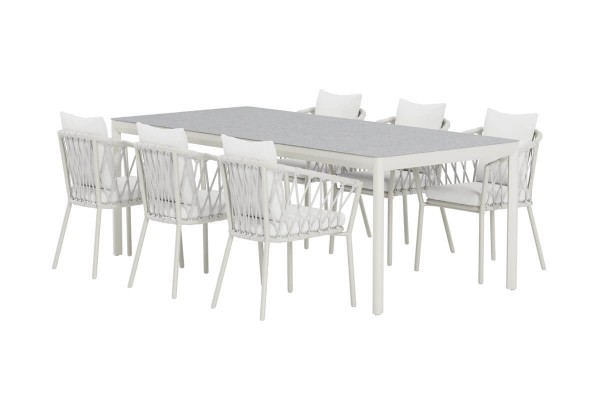 Linos & Lino matgrupp vit/beige Venture Design