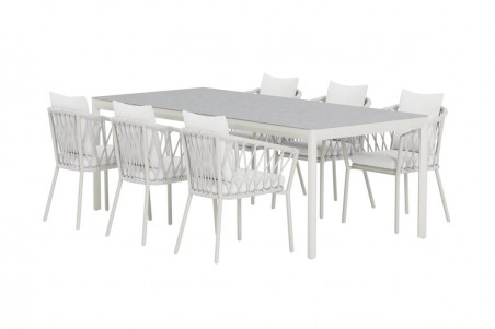 Linos & Lino matgrupp vit/beige Venture Design