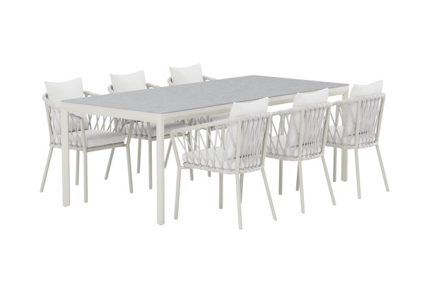 Linos & Lino matgrupp vit/beige Venture Design