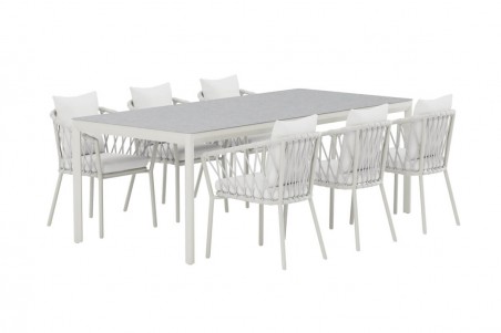 Linos & Lino matgrupp vit/beige Venture Design