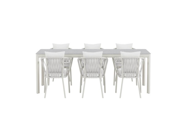 Linos & Lino matgrupp vit/beige Venture Design