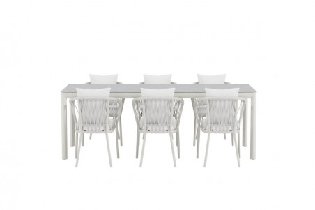 Linos & Lino matgrupp vit/beige Venture Design