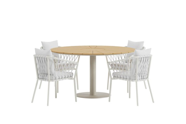 Linos & Croft matgrupp vit/beige Venture Design