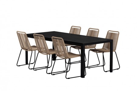 Lindos & Mirko matgrupp svart/brun Venture Design