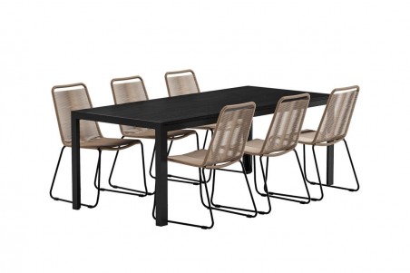 Lindos & Mirko matgrupp svart/brun Venture Design