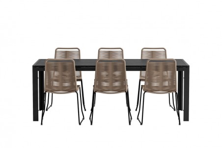 Lindos & Mirko matgrupp svart/brun Venture Design