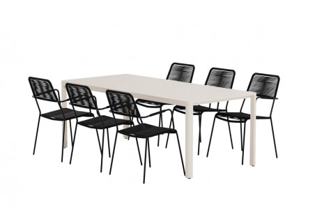 Giardini & Lindos matgrupp svart/beige Venture Design