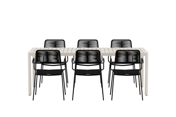 Giardini & Lindos matgrupp svart/beige Venture Design