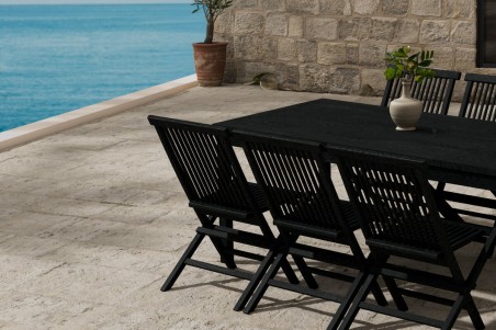 Kenya rektangulär matgrupp svart Venture Design