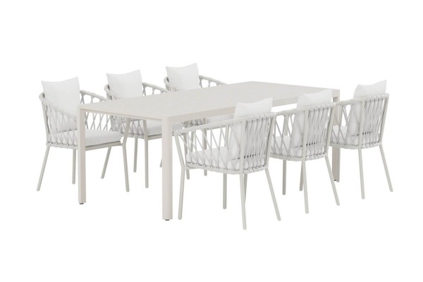 Giardini och Linos matgrupp beige/vit Venture Design