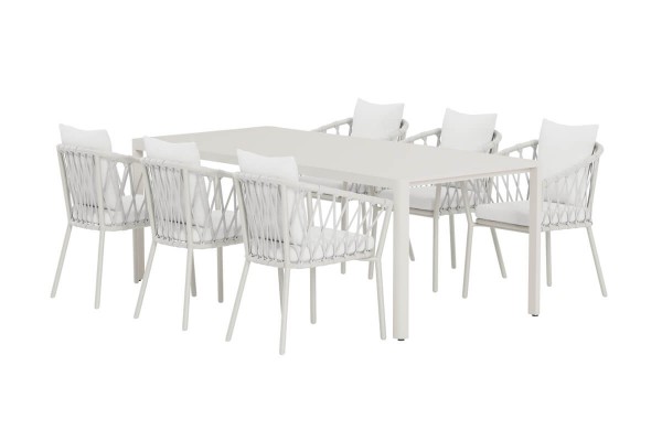 Giardini och Linos matgrupp beige/vit Venture Design