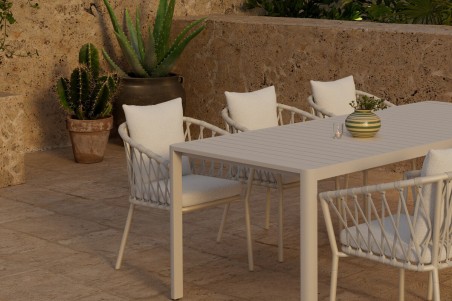 Giardini och Linos matgrupp beige/vit Venture Design