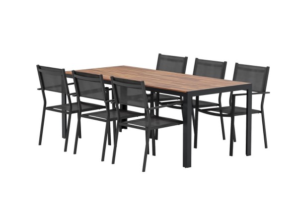 Bois & Copacabana matgrupp svart/natur Venture Design
