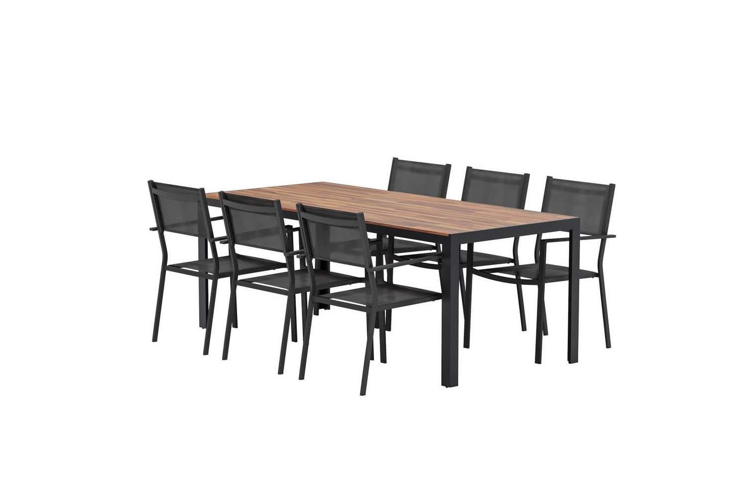 Bois & Copacabana matgrupp svart/natur Venture Design