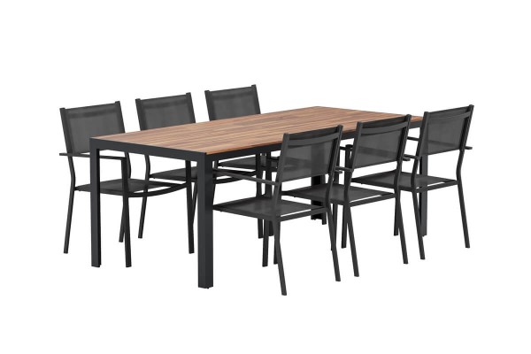 Bois & Copacabana matgrupp svart/natur Venture Design