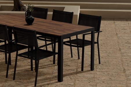 Bois & Copacabana matgrupp svart/natur Venture Design