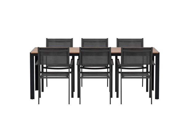 Bois & Copacabana matgrupp svart/natur Venture Design