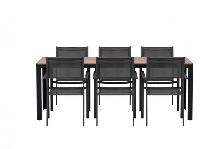 Bois & Copacabana matgrupp svart/natur Venture Design