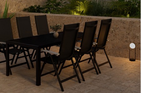 Break & Albany matgrupp svart Venture Design