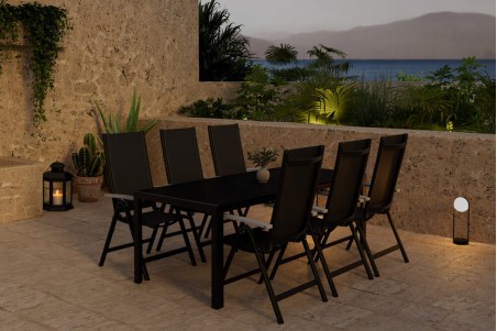 Break & Albany matgrupp svart Venture Design