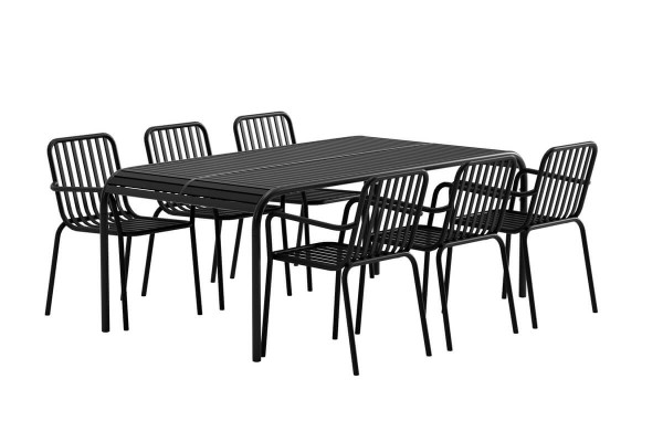 Borneo & Peking matgrupp svart Venture Design