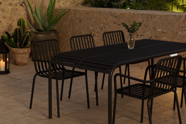 Borneo & Peking matgrupp svart Venture Design