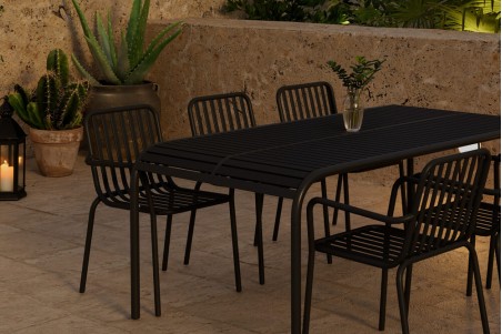 Borneo & Peking matgrupp svart Venture Design