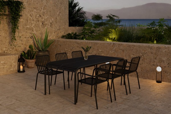 Borneo & Peking matgrupp svart Venture Design