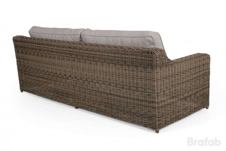 Glendon 3-sits soffa rustik med dyna Brafab