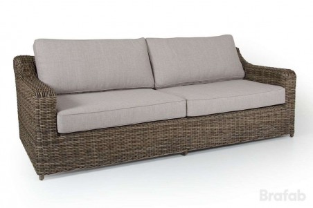 Glendon 3-sits soffa rustik med dyna Brafab