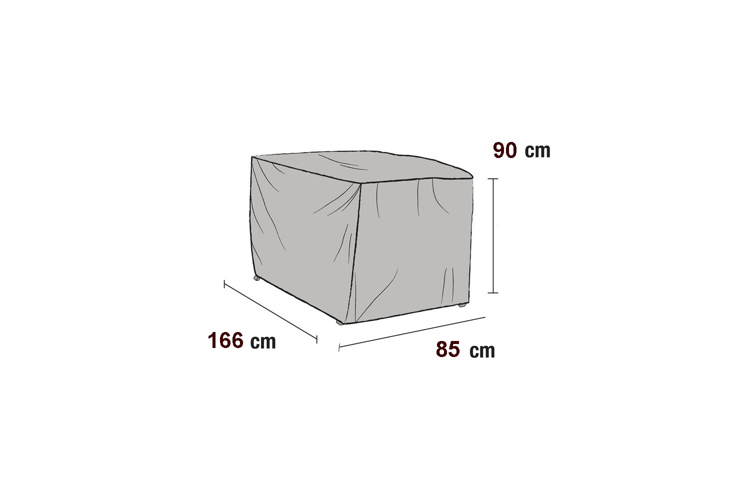 Möbelskydd Mega dynbox 166x85x90 Brafab