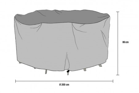 Möbelskydd matgrupp rund 200x86 Brafab