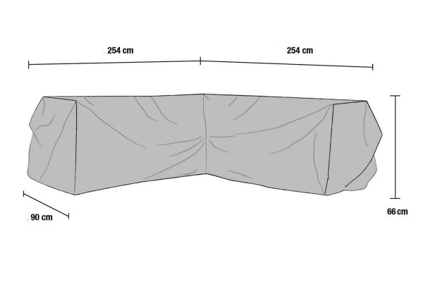 Soffskydd 254/254x90x66 cm Brafab