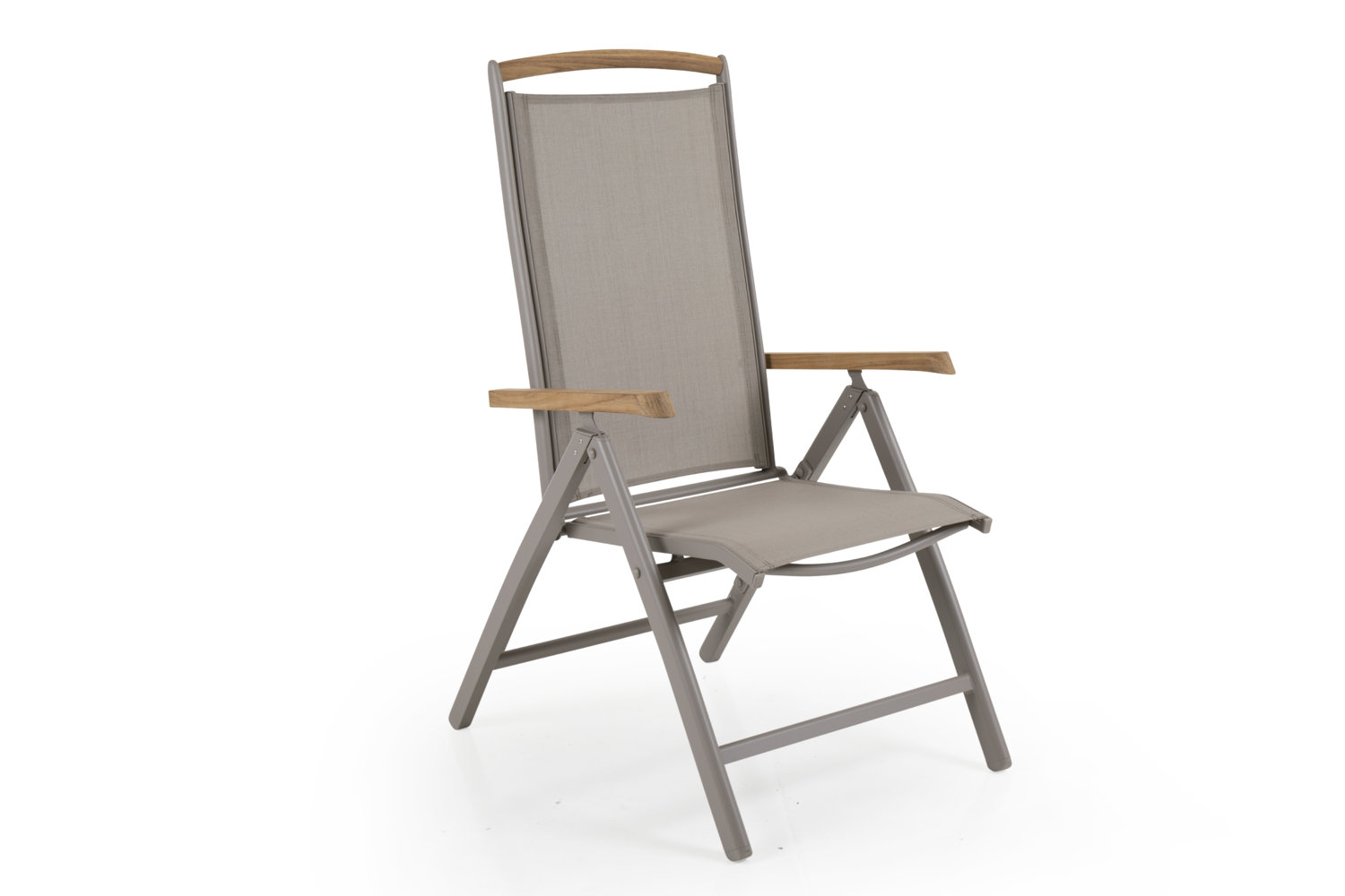 Andy positionsstol khaki/teak Brafab