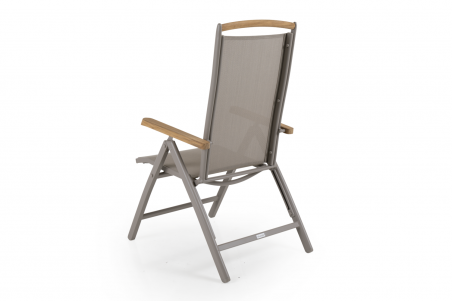 Andy positionsstol khaki/teak Brafab