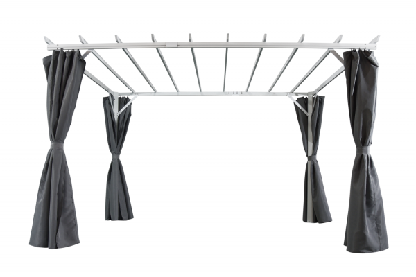 Piode pergola 3,0x3,6 vit/grå Brafab