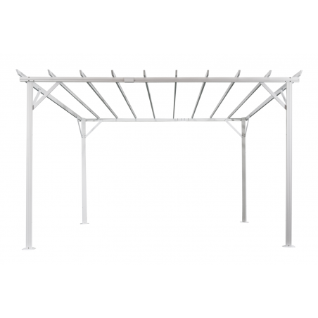 Piode pergola 3,0x3,6 vit/grå Brafab