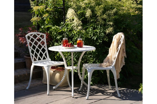 Arras cafébord Ø70 cm vit Brafab