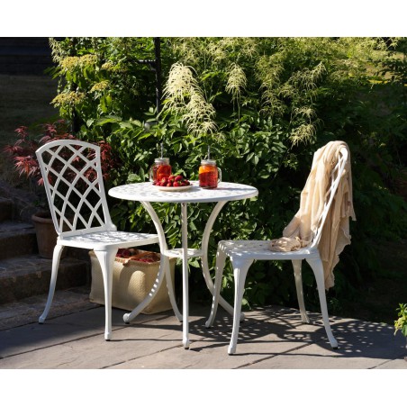 Arras cafébord Ø70 cm vit Brafab