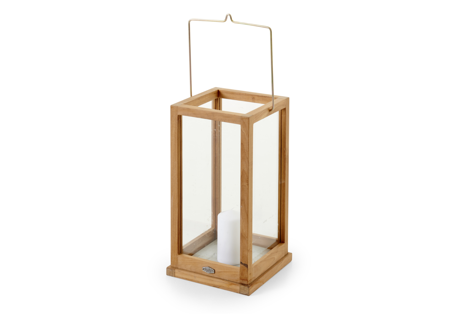 Kea ljuslykta hög teak/glas Brafab Kea ljuslykta hög teak/glas Brafab