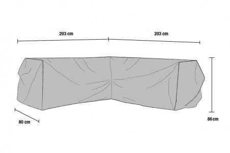 Möbelskydd 203/203x80x86 Brafab